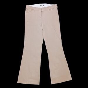 Lane Bryant Sz 12S The Allie Tan Khaki Twill Flare Pants